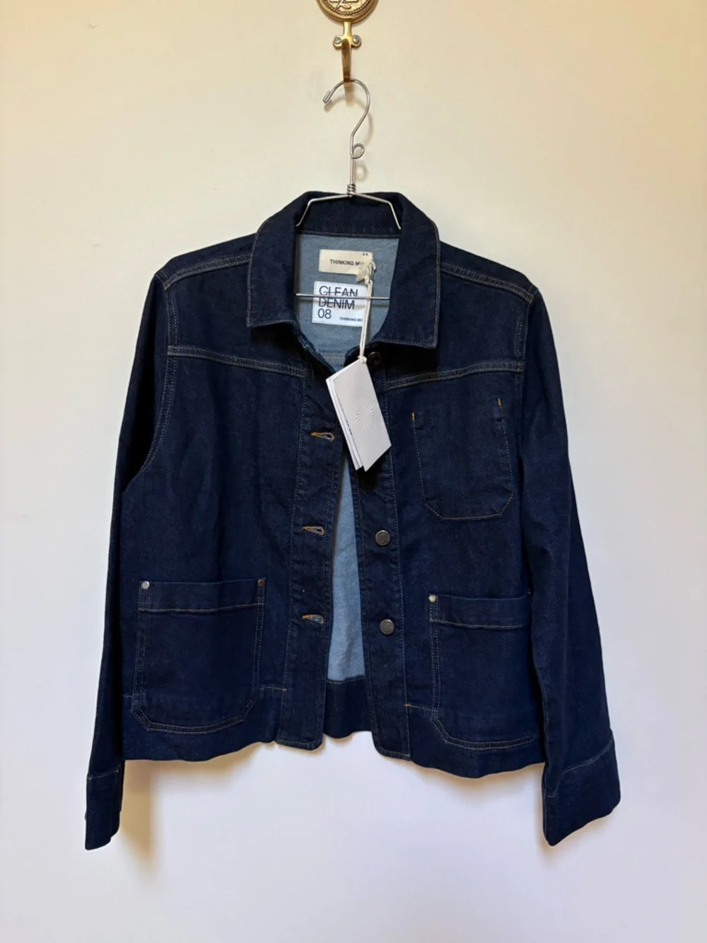 NWT Thinking Mu Debbie Denim Jacket Size Small